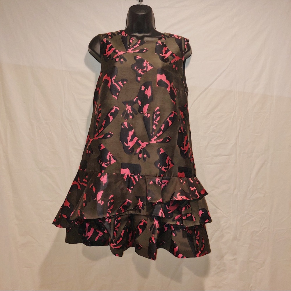 Green and pink banana republic dress size 10 NWT